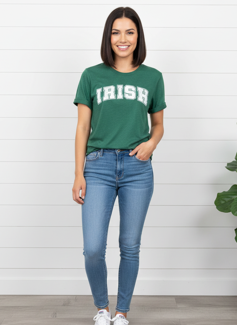 Irish Distressed Graphic Tee | St. Patrick’s Day Shirt by Kissed Apparel