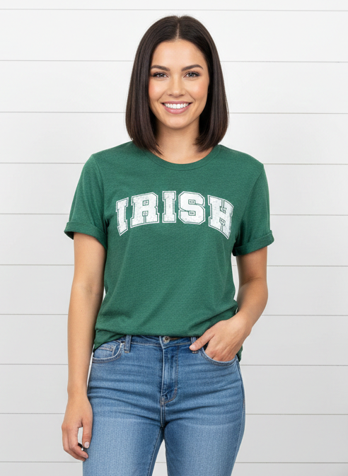 Irish Distressed Graphic Tee | St. Patrick’s Day Shirt by Kissed Apparel